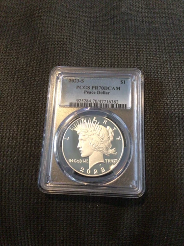 2023-S Peace Silver Dollar Proof PCGS PR70DCAM In Hand