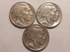 1936-D 1937-D 1938-D "FULL DATE LAST "3" D-MINT INDIAN BUFFALO NICKELS 3 PC SET!