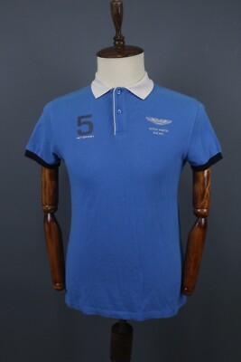 Hackett London Blue Short Sleeve Logo Polo Shirt Size 15 / 16Y
