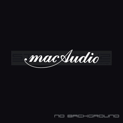 MAC Audio Decals Stickers Car Audio car window stickers script Pair