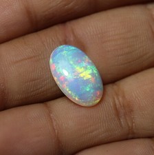 2,49 Cts 14,1x9,3 MM naturalny AAA zielony czerwony ogień etiopski opal owalny kaboszon