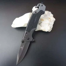 9" Tactical Spring Assisted Knives Folding Rescue Camping Survival Pocket Knife"