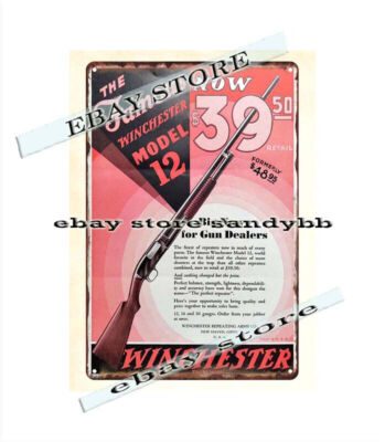 modern wall accents  Shot Gun Shell Cartridge Ammo metal tin sign gunsammo