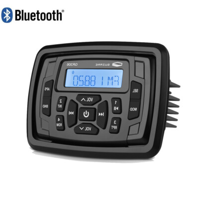 Marine Audio Receiver Bluetooth Waterproof ATV UTV Boat Stereo Radio Receiver 