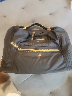Tod's Pashmy Luna Black Nylon Patent Shoulder Bag Italy