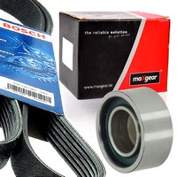 Bosch 6PK858 Keilrippenriemen + Rolle FüR Opel Movano Renault Master II 2.5