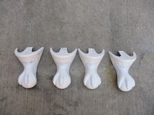 Antique Victorian Cast Iron Bath Tub Feet Eagle Claw Ball Ornate - Set of 4  (A)