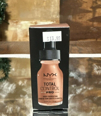 1x NYX PROFESSIONAL MAKEUP Total Control Pro Drop Foundation TCPDF17.5 SIENNA