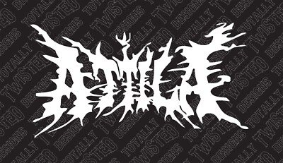 Attila vinyl decal sticker Car Truck Hard Rock Band Logo Metal ...
