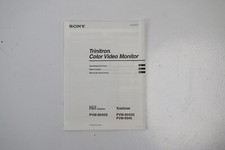 Sony Trinitron Color Video monitor operating instructions PVM-8045Q