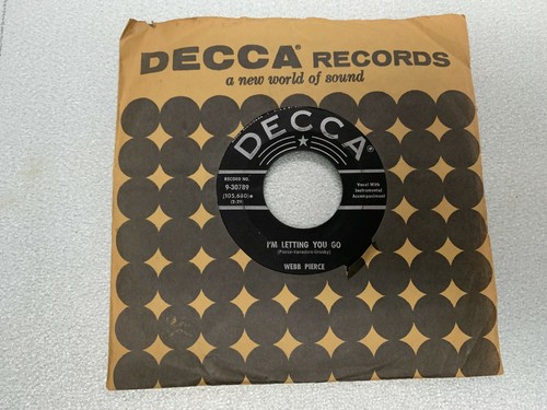 Vintage Webb Pierce 45 RPM 7" Records Each Sold Separately - Picture 21 of 31