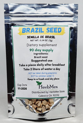 Brazil seed for 90 days supply semilla de brasil 3 months supply 100% natural