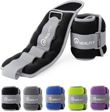 Ankle Weights for Men Women Kids, Leg Arm Wrist with 3 lbs x 2, Black