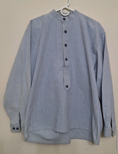 Western Cowboy Shirt, Striped, Button Down, Size L