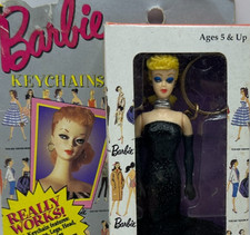 1995 4 Inch Barbie Keychain Mattel Black Dress- Solo in the Spotlight 1960 