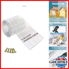 Ezcasch Dog Door Replacement Flap 12'' x 5.9' Clear PVC Doggie Flaps