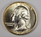 1954 Uncirculated Washington Quarter 90% Silver Actual Coin Pictured