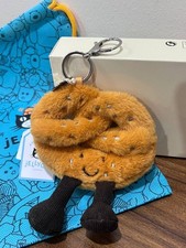 Jellycat Amuseable Pretzel Bag Charm Plush Keychain - Cute Gift Toy Deals Offers