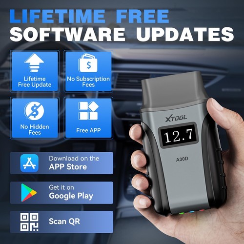 XTOOL Anyscan A30D OBD2 Scanner Diagnostic Tool Wireless, Bidirectional ...