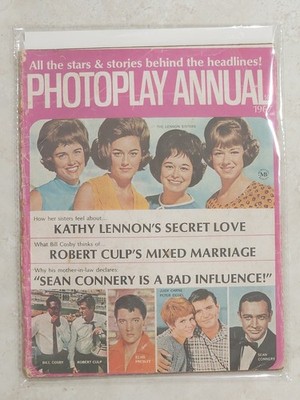 PHOTOPLAY Annual 1967 Lennon Sisters Elvis Sean Connery Movie Magazine
