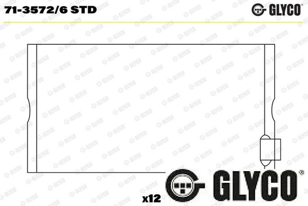 Glyco 71-3572/6STD Pleuellager FüR Mercedes-Benz-image