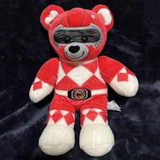 Build A Bear BAB Red Mighty Morphing Power Ranger Bear 17" Plush Stuffed Toy