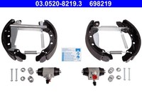 Bremsbackensatz Original ATE Topkit 03.0520-8219.3 FüR VW Skoda Seat Polo Fabia
