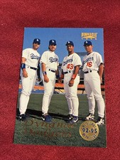 '92-95 PINNACLE DYNAMIC DODGERS PIAZZA, NOMO, MONDESI, KARROS A #132 CARD INSERT