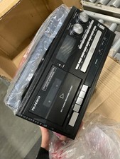 Vintage 9-in-1 Record Player Turntable with Bluetooth, AM/FM Radio, CD Cassett