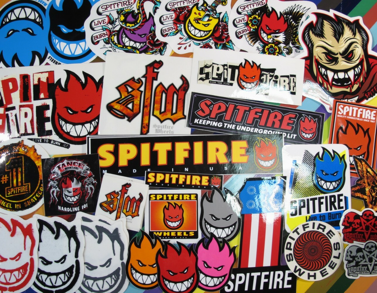 スケートボード Spitfire Vtg Skateboard Sticker Spitfire Wheels skateboard sticker - assorted graphics new and