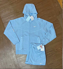 Nike NOCTA 2pc Blue Full-Zip Fleece Hoodie  Tapered Jogger Pants M