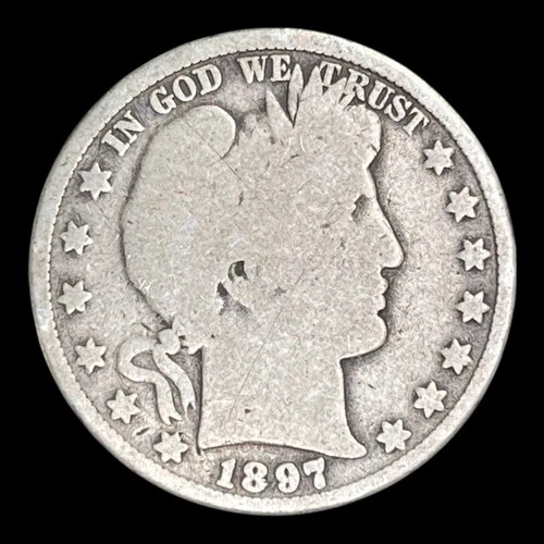 1897 Barber Silver Half Dollar