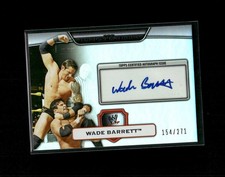 2010 Topps Platinum WWE Wade Barrett #114 Autograph /271