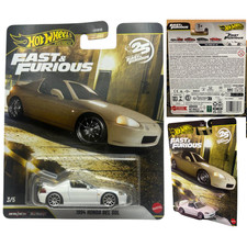 Hot Wheels Premium Fast Furious 1994 Honda Del Sol 1:64 Real Riders Die-cast