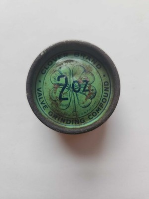 Vintage Tin Clover Brand Valve Grinding Compound 40's 50's