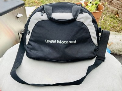 Vintage BMW Motorrad Full Face Helmet Bag/Large Size/Black & Gray/Shoulder Strap