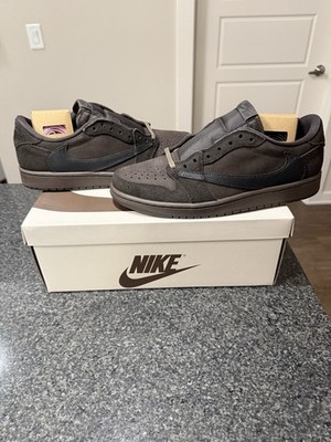Nike Air Jordan 1 Low OG SP Travis Scott Velvet Brown Size 10