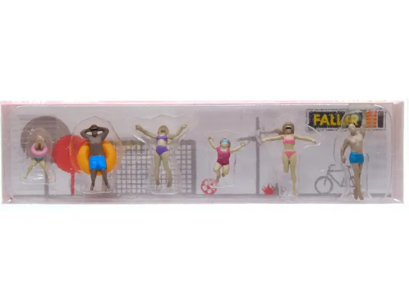 FALLER A la plage - HO 1/87 - FALLER 151733 personnages miniatures en plastique