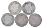 Better Lot 5 1898 1910-D 1893 1892 1900 Barber Dime 0.50 Face *190