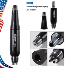 360° Swivel Dental Hygiene Prophy Handpiece Air Motor 4 Holes 4:1 Nose Cone USA
