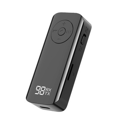 M06 Bluetooth 5.3 2 in 1 Transmitter Receiver with Clip 3.5mm for Car TV