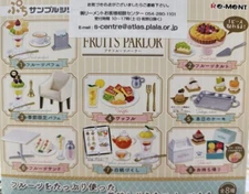 Re-Ment Miniatures Petite Fruits Parlor Dessert Cake Shop Set Rement