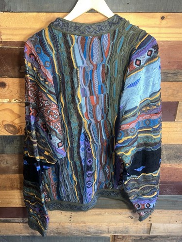 Vintage RARE COOGI Multicolored Crewneck Sweater Size XL COOGI Tags Biggie - Picture 7 of 10