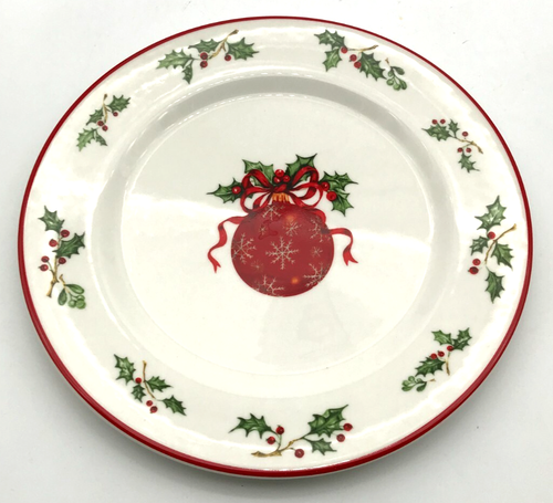 Christopher Radko Traditions Holiday Celebrations Dinner Plate Ornament 10.75" - Picture 2 of 12