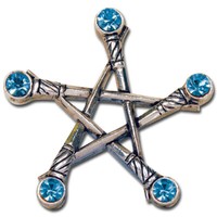 Pentagramm Der Schwerter Schmuck AnhäNger Versilbert