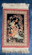 Turkish Hereke Silk on Silk - Signed  - Collectors Piece 18/18 sq cm -2090 KPSI 