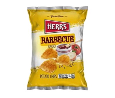Herr s BBQ potato chips 1 oz (PACK OF 12)