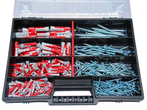 ✅✅✅ Fischer DuoPower Dübel + Schrauben 275 TEILIG 5,6, 8,10mm Sortiment ✅✅✅ - Bild 1 von 7