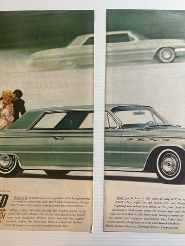 1962 Buick Electra - Car Print Advertisement (2 Page AD) *Green 2 Door Car* - Picture 7 of 8