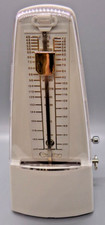 Cecilio High Accuracy Mechanical Metronome w/ Audible Click w/ Bell Ring White